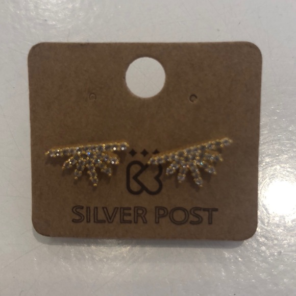 CZ Studded Earrings - Picture 2 of 3